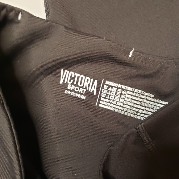 VICTORIA'S SPORT black pocketed athletic leggings S - Picture 4 of 8